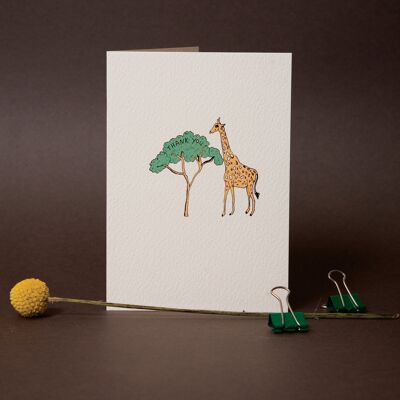 Danke Giraffenkarte