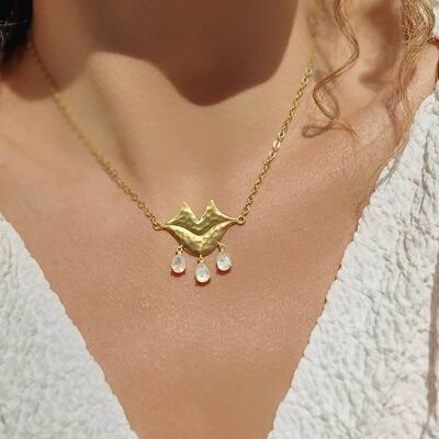 Collier chaîne VENUS avec pierre de lune