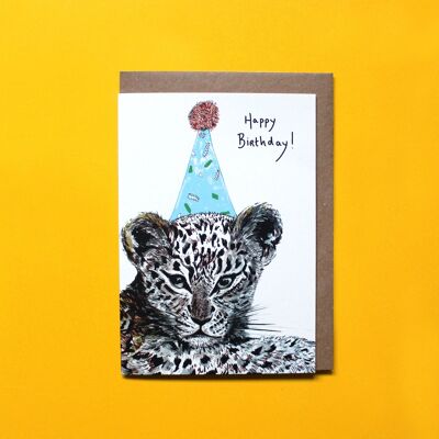 Party Leopard Card