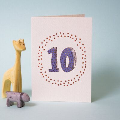 10 Age Card