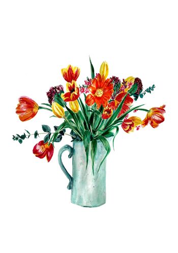 Tulipes pour vous faire sourire Giclée Print 1