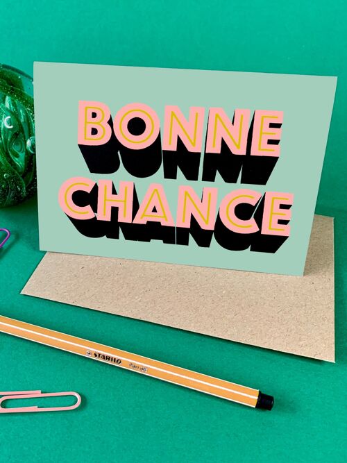 Bonne Chance Card