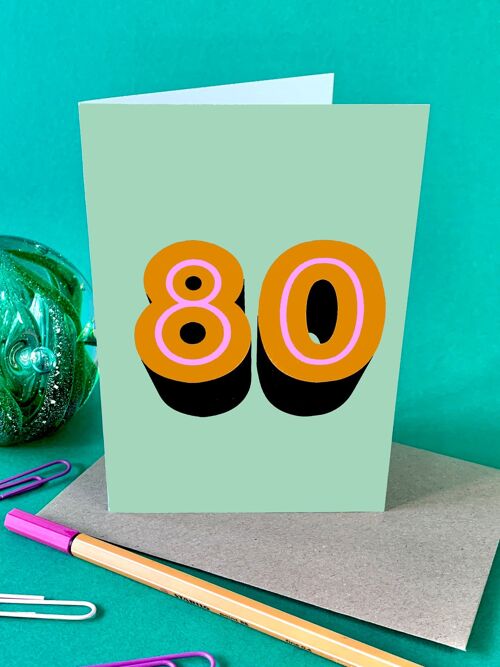 POP 80 Age Card