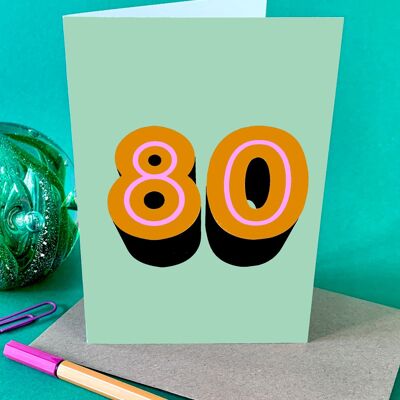 POP 80 Age Card