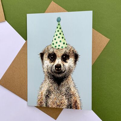 Meerkat Party Hat Blue