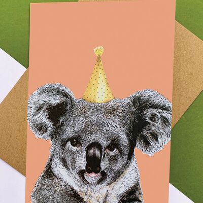 Cappello da festa Koala arancione