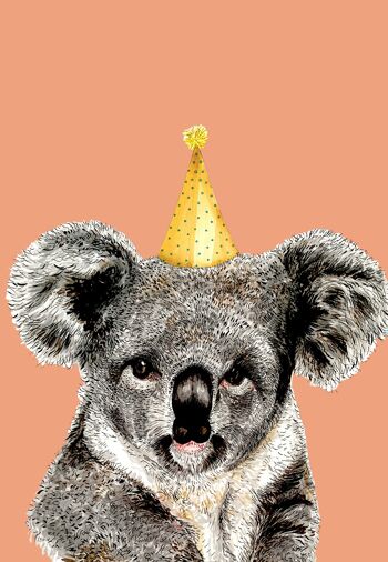 Chapeau de fête Koala Orange 2
