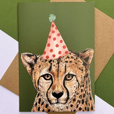 Cheetah Party Hat
