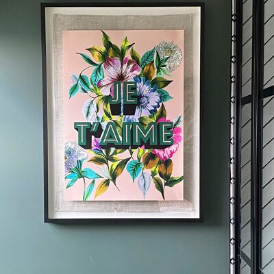 Je T'aime Giclée-Druck