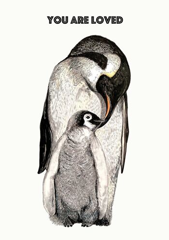 Pingouin Love Giclée Print 1