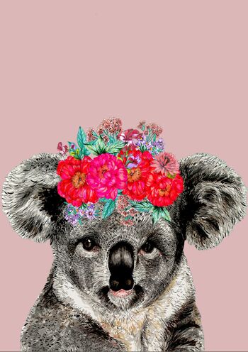 Koala sur impression giclée couleur