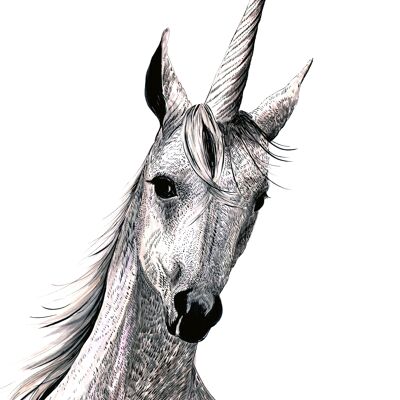 Impresión Giclée de Pandora el Unicornio