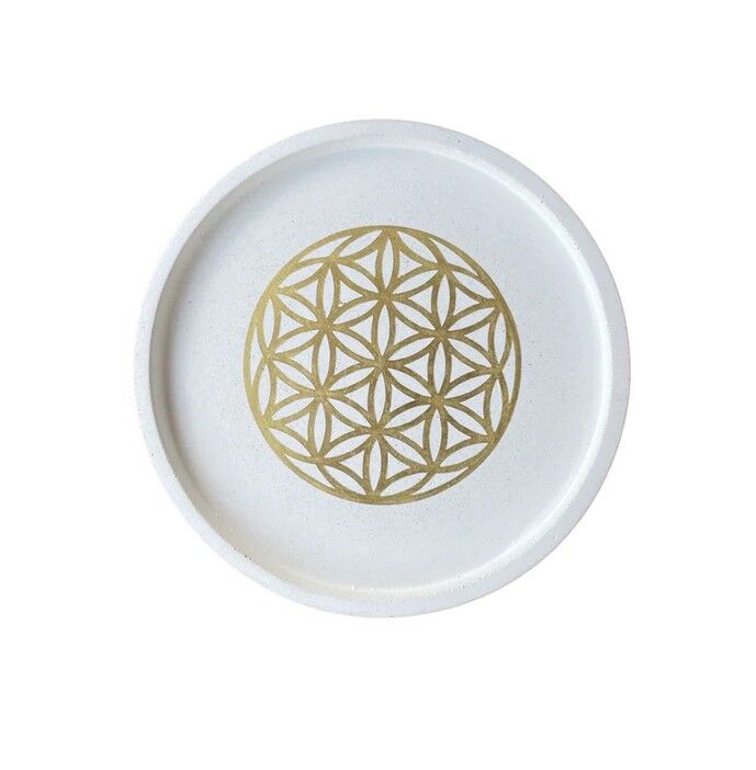 Vassoio rotondo decorativo - albero della vita