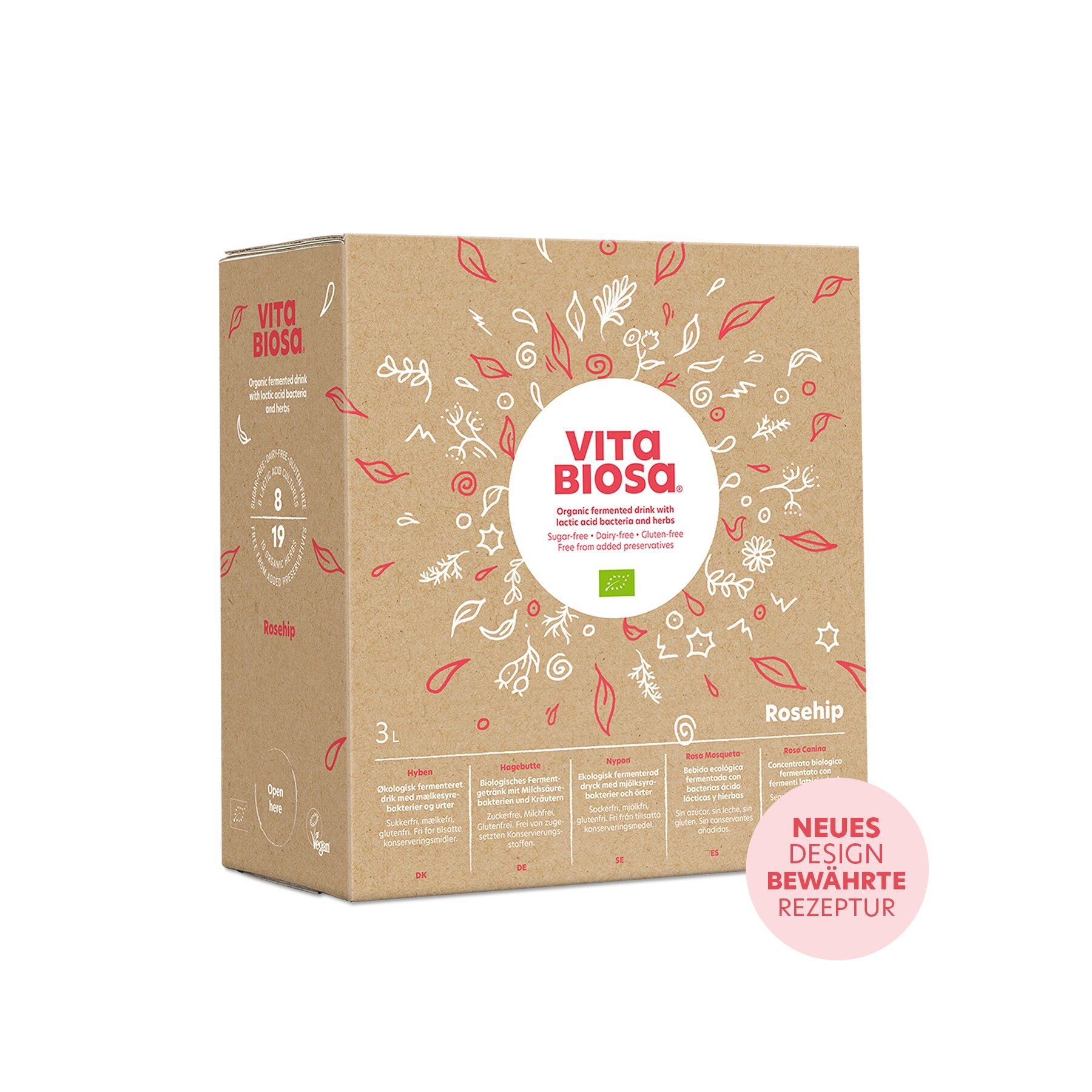 Vita Biosa rosa canina 3L Bag-in-Box, biologico