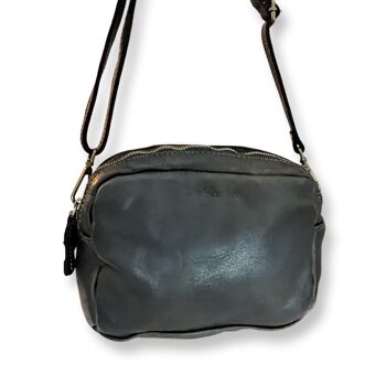 Sac cuir sixties noir 1