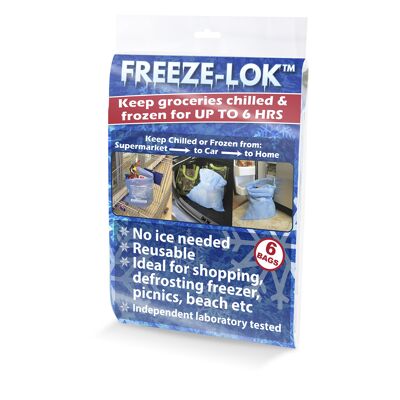 Sacs réutilisables Freeze-Lok, paquet de 6