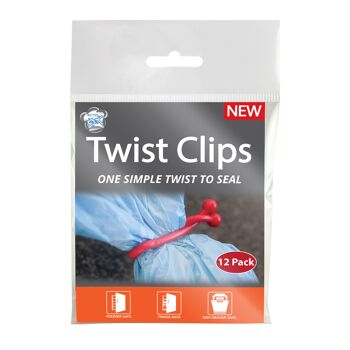Twist Clips - Fermetures de sacs sans charnière - 12pk 3