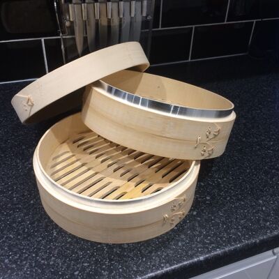 Traditional Bamboo Food Steamer