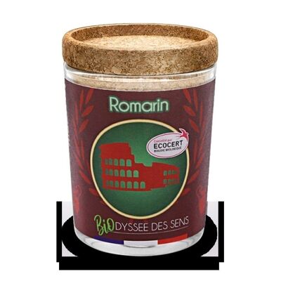ORGANIC - Candle with ORGANIC essential oils - Coliseum rosemary 180 gr