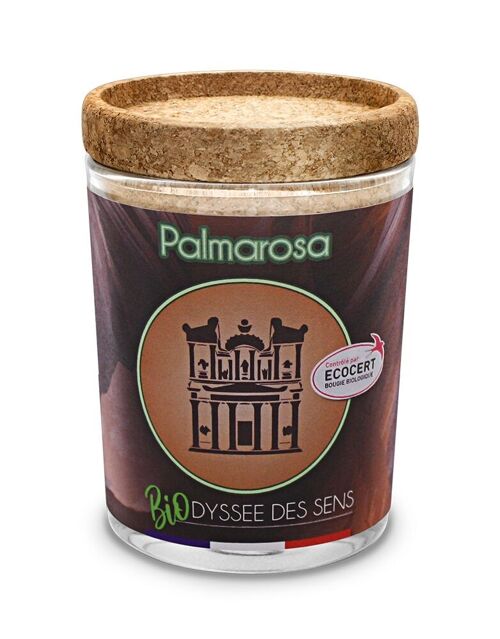 BIO - Bougie aux huiles essentielles BIO - Petra palmarosa 180 gr