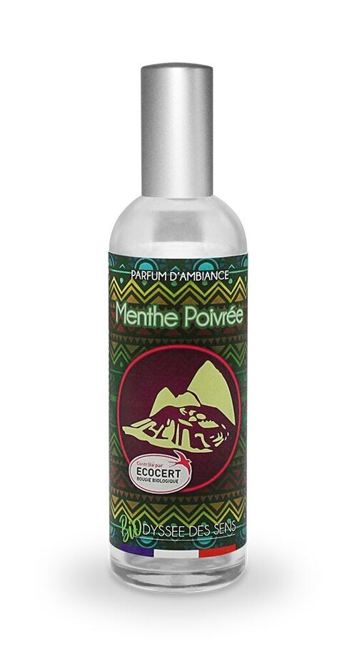 BIO - Parfum d’ambiance aux huiles essentielles BIO - Machu Picchu menthe poivrée 100 ml