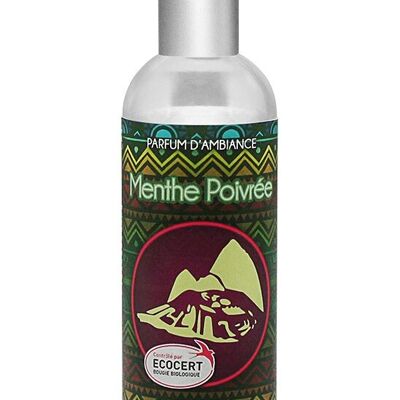 BIOLOGICO - Fragranza per ambienti con oli essenziali BIOLOGICI - Menta piperita Machu Picchu 100 ml