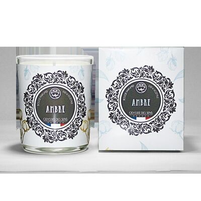 Cotton wick - Amber candle 180 gr
