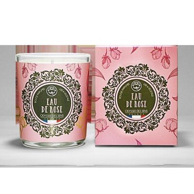 Cotton wick - Rose water candle 180 gr