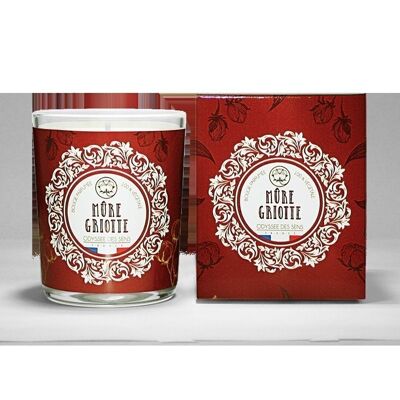 Cotton wick - Cherry blackberry candle 180 gr