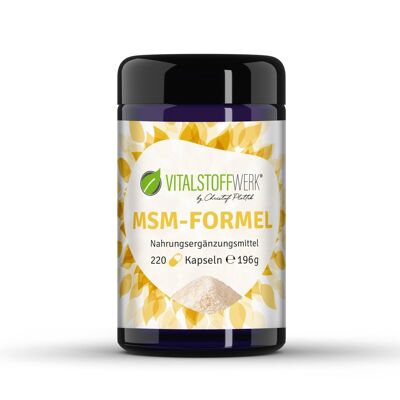 Vitalstoffwerk dietary supplement MSM formula, 220 capsules