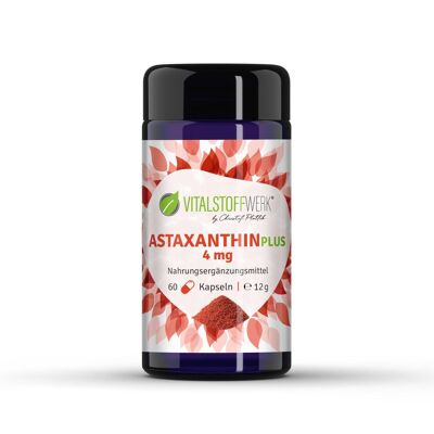 Vitalstoffwerk dietary supplement Astaxanthin Plus, 60 capsules