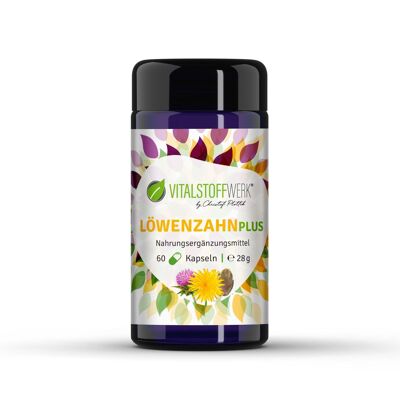 Integratore alimentare Vitalstoffwerk Dandelion Plus, 60 capsule