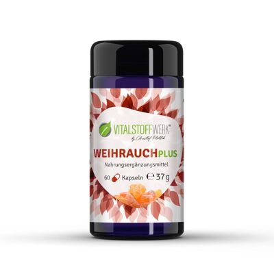 Vitalstoffwerk suplemento dietético Frankincense Plus, 60 cápsulas