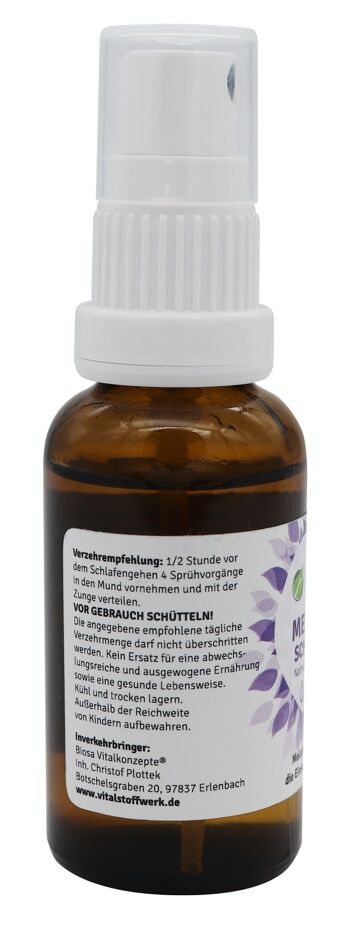 Vitalstoffwerk Complément alimentaire Melatonine Sleep Spray, 30 ml 2