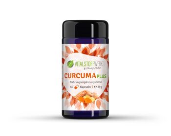 Vitalstoffwerk Curcuma Plus complément alimentaire, 60 gélules 1