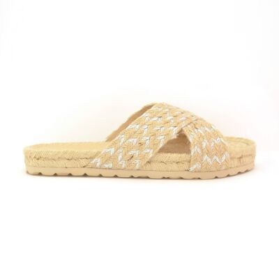 SILVER ESPADRILLE JUTE 2.3358.19.26_64 SHOES SPAIN