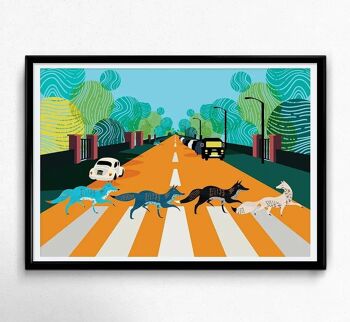 Abbey Road Foxes Londres Impression artistique 3