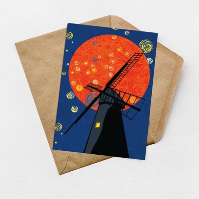Brixton Windmill Londres Mini cartes de vœux