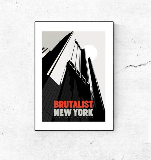 Brutalist New York Art Print