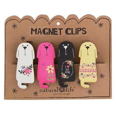Dog magnet clips