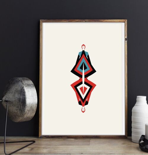 Space Samurai. A David Bowie inspired Art Print