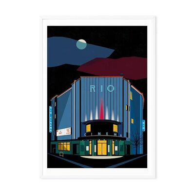 The Rio Cinema London Art Print