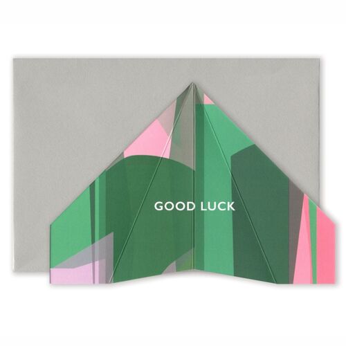 Good Luck | Paper Plane Card