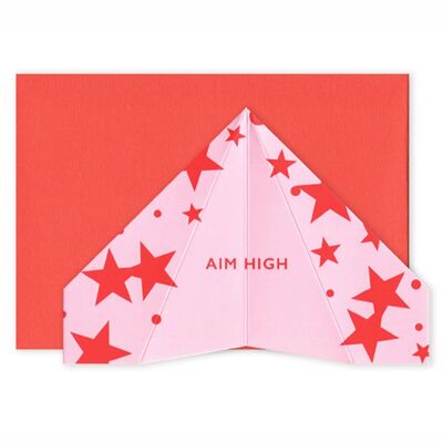 Aim High | Paper Plane Card