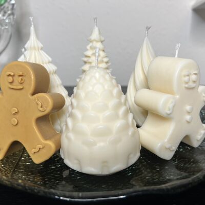 Mini Christmas Candle Set