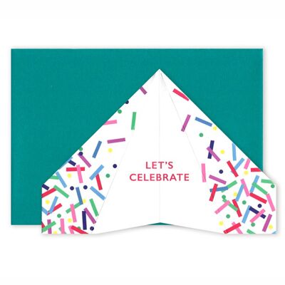 Let's Celebrate | Paper Plane Card