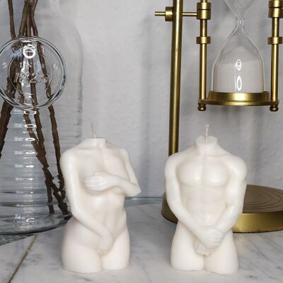 Shy Couple Candle Set