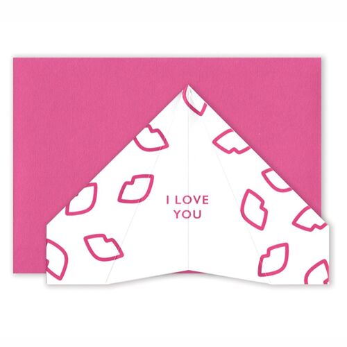 I Love You | Paper Plane Card
