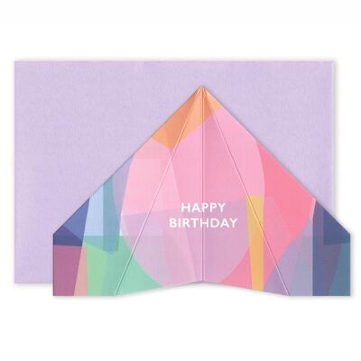Alles Gute zum Geburtstag | Papierflugzeugkarte