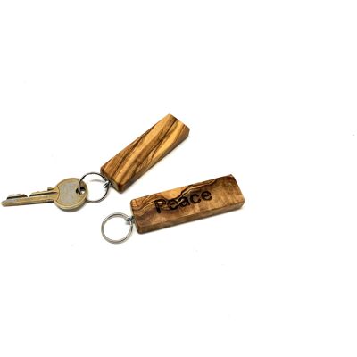 Set of 5 keychains stick, motif "PEACE"